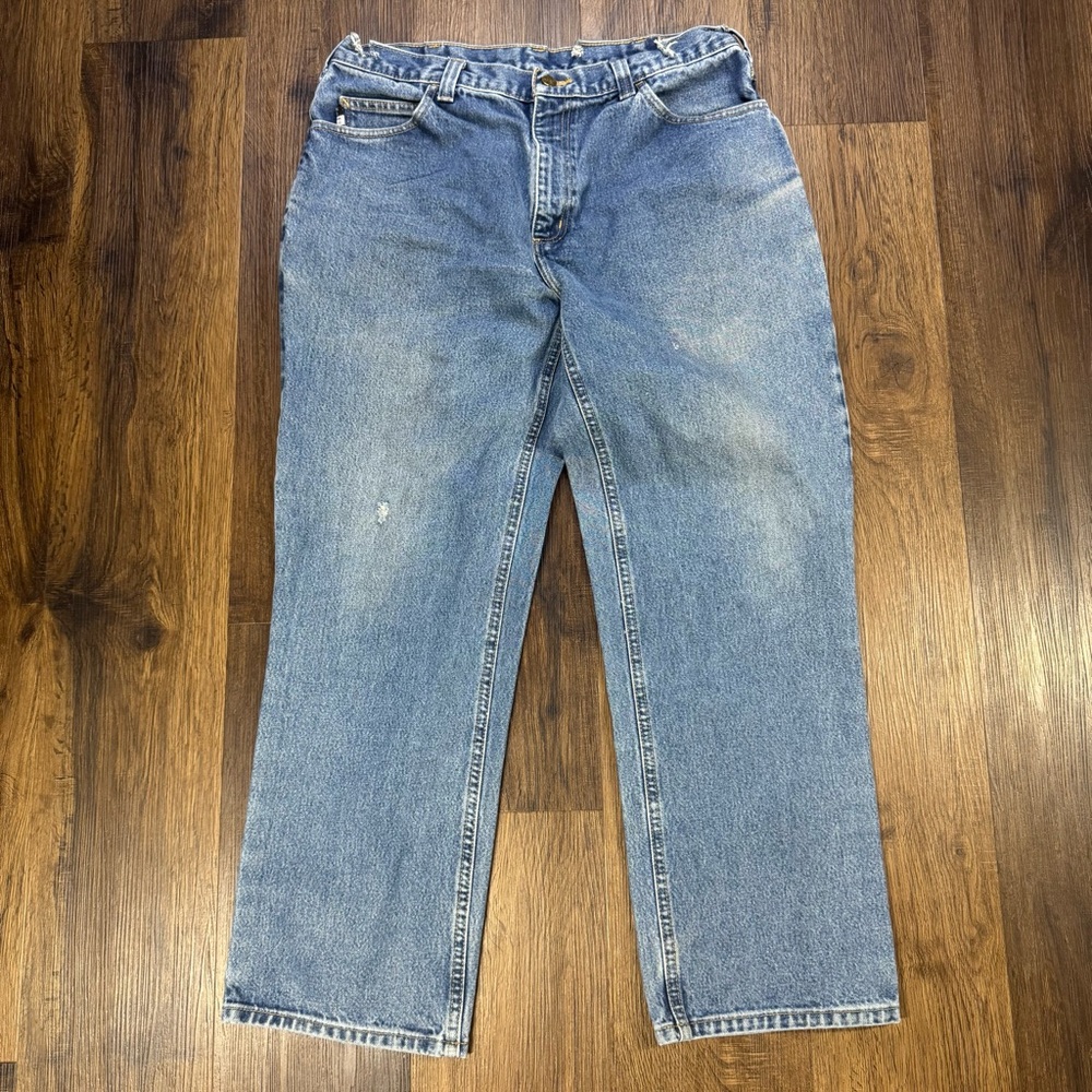 Carhartt FR Jeans Mens 36x30 Flame Resistant Workwear Straight Denim Distressed
